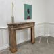 Old solid oak fireplace mantle from the late 19th century