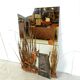 Sculpted copper mirror by Daniel D'haeseleer, 1970s