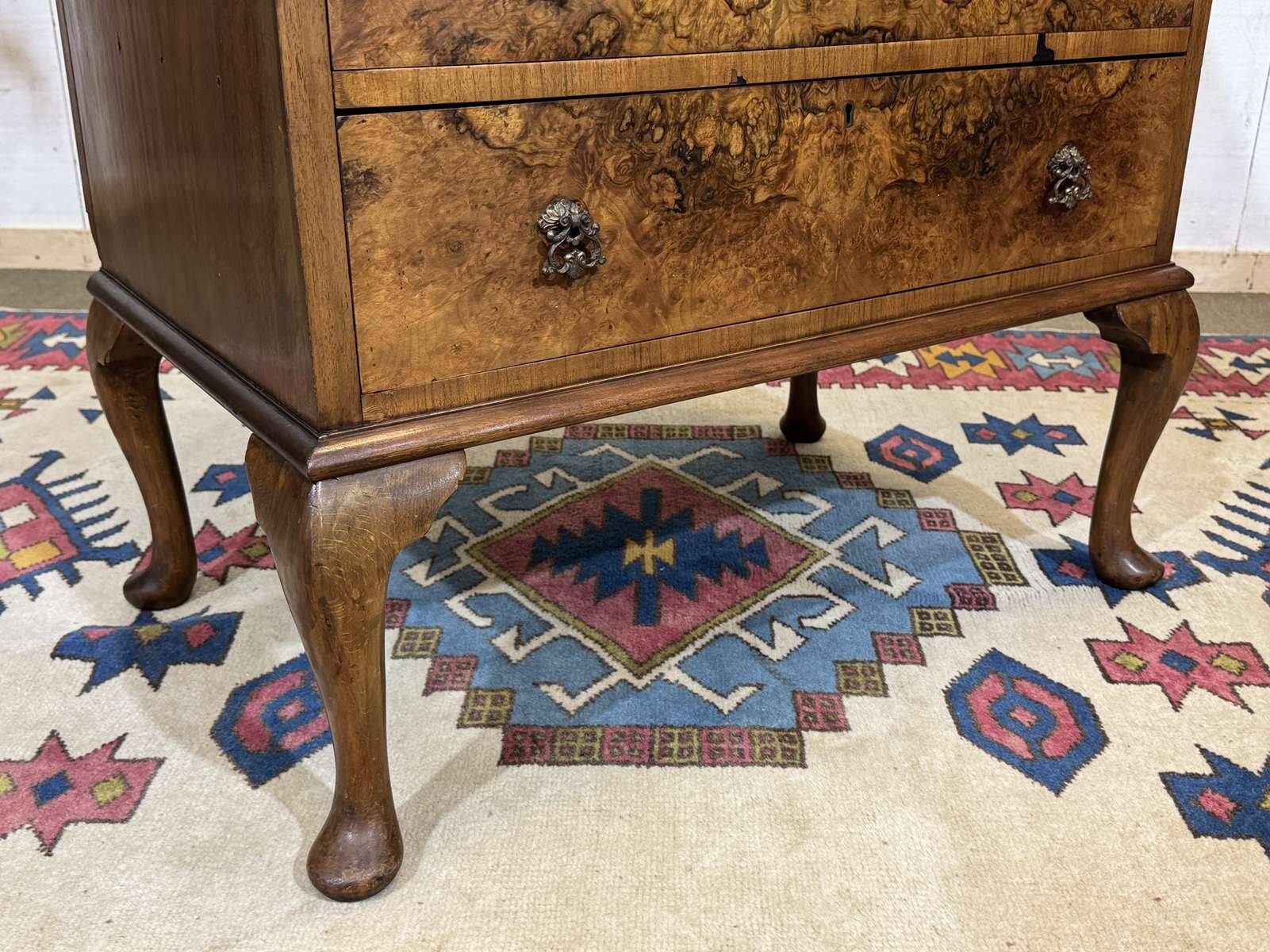 Scriban in English with a walnut finish from the 1930s.