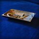 Brutalist bronze ashtray by Alfieri Gardone for Lauterbach.