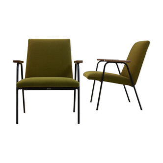 Pair of Pierre Guariche Armchairs by Meurop