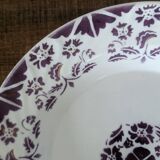 Digoin Sarreguemines dish purple