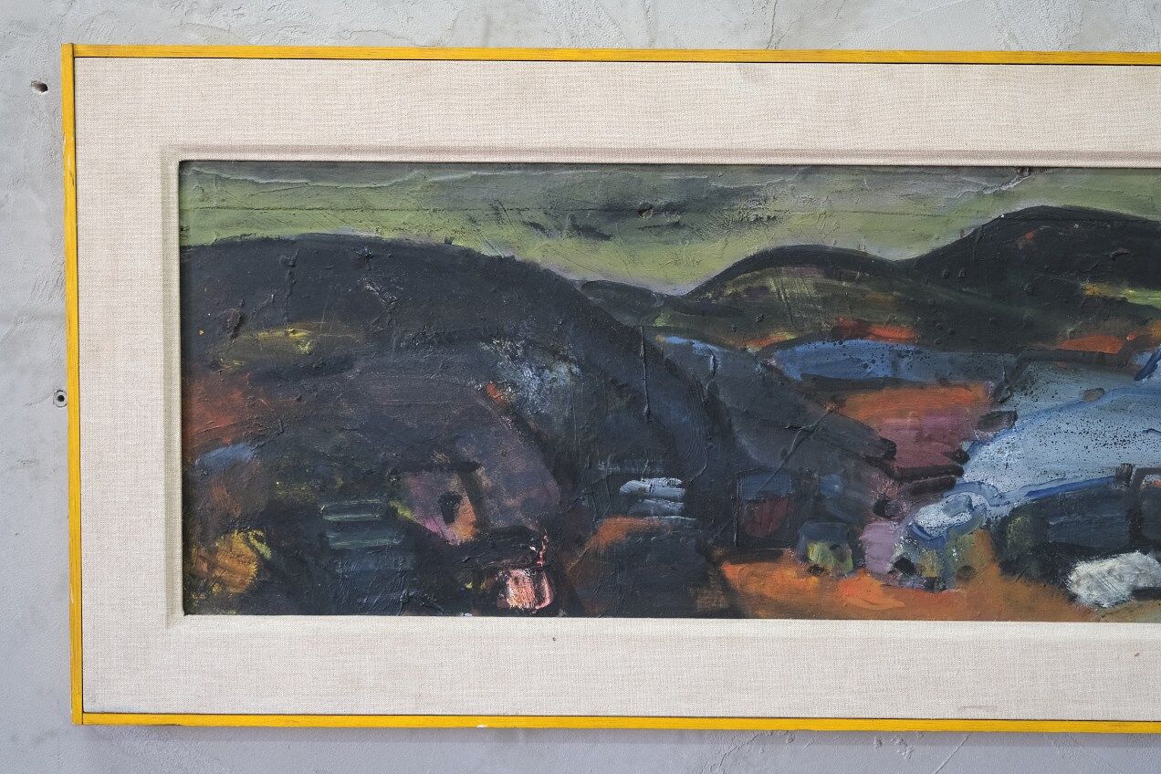 Gerhard Lundberg (1905-1980), Swedish Modern Painting, 1972, Oil on Panel, Framed