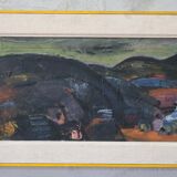 Gerhard Lundberg (1905-1980), Swedish Modern Painting, 1972, Oil on Panel, Framed