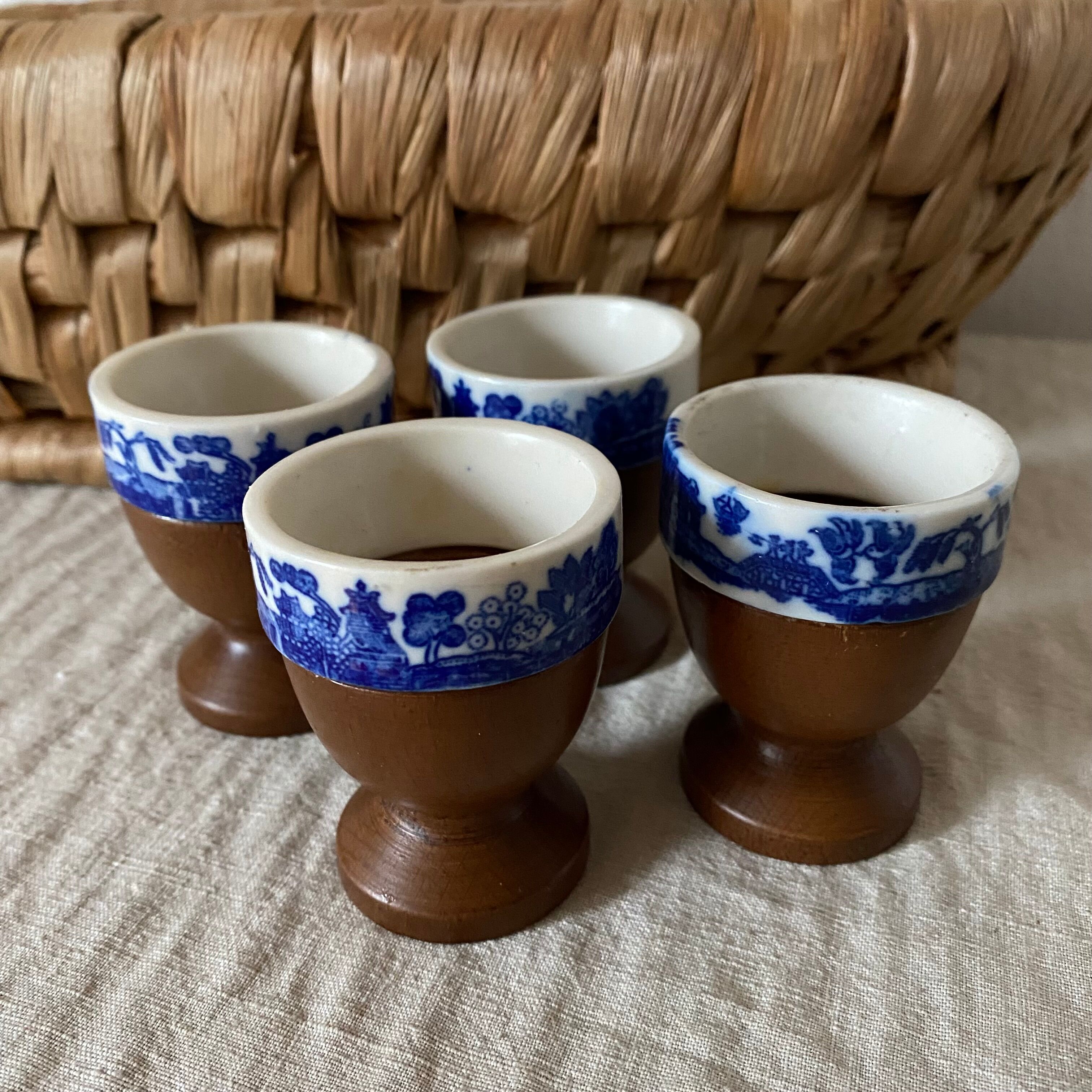 Wooden and porcelain shells