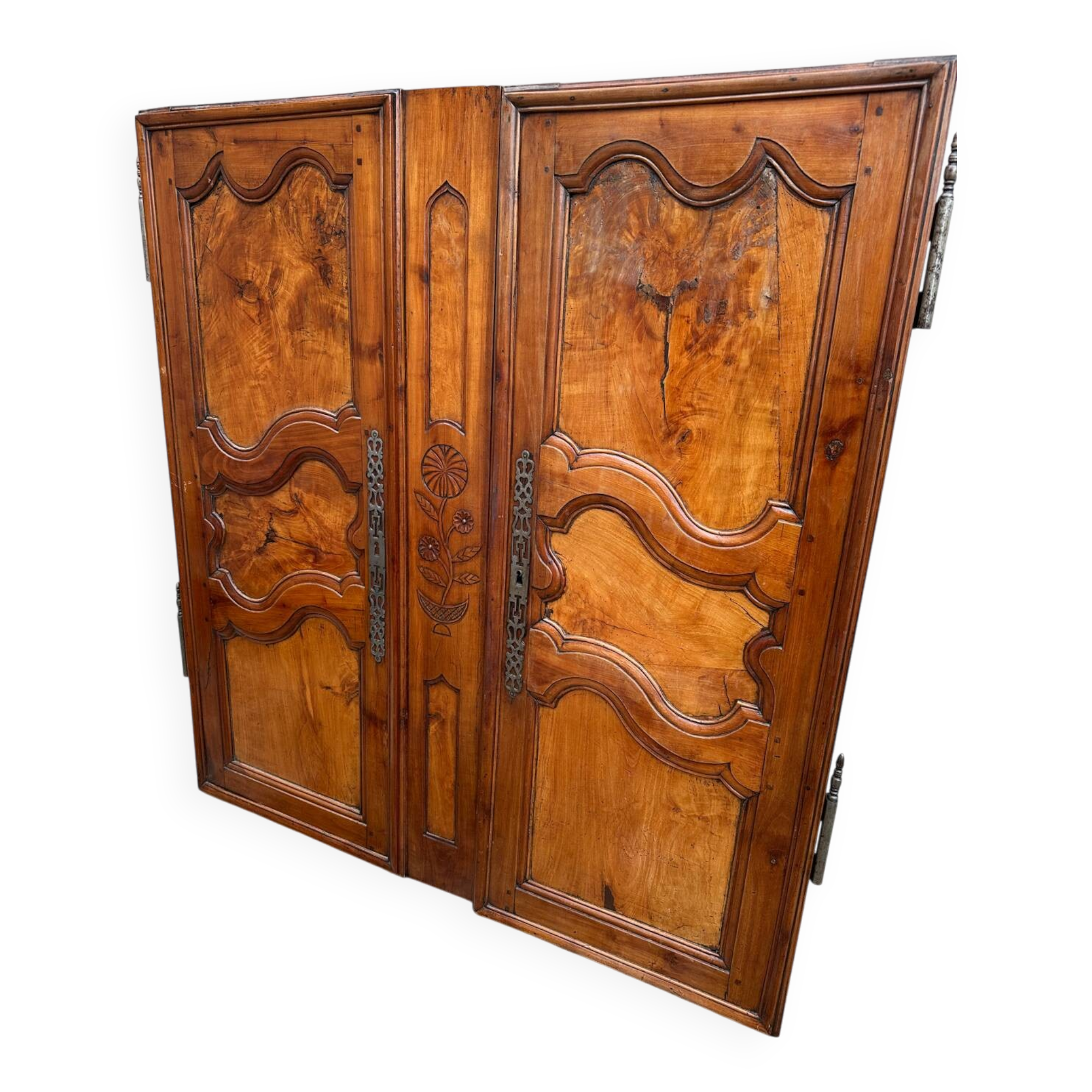 Pair of Louis XV style wardrobe doors