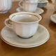 Service à café vintage en porcelaine blanche de Hollóháza Hongrie