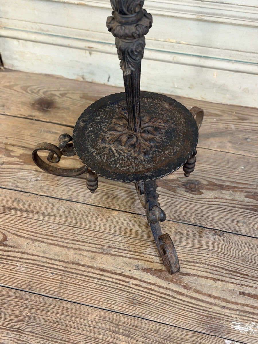 Wrought iron stool, France around 1880