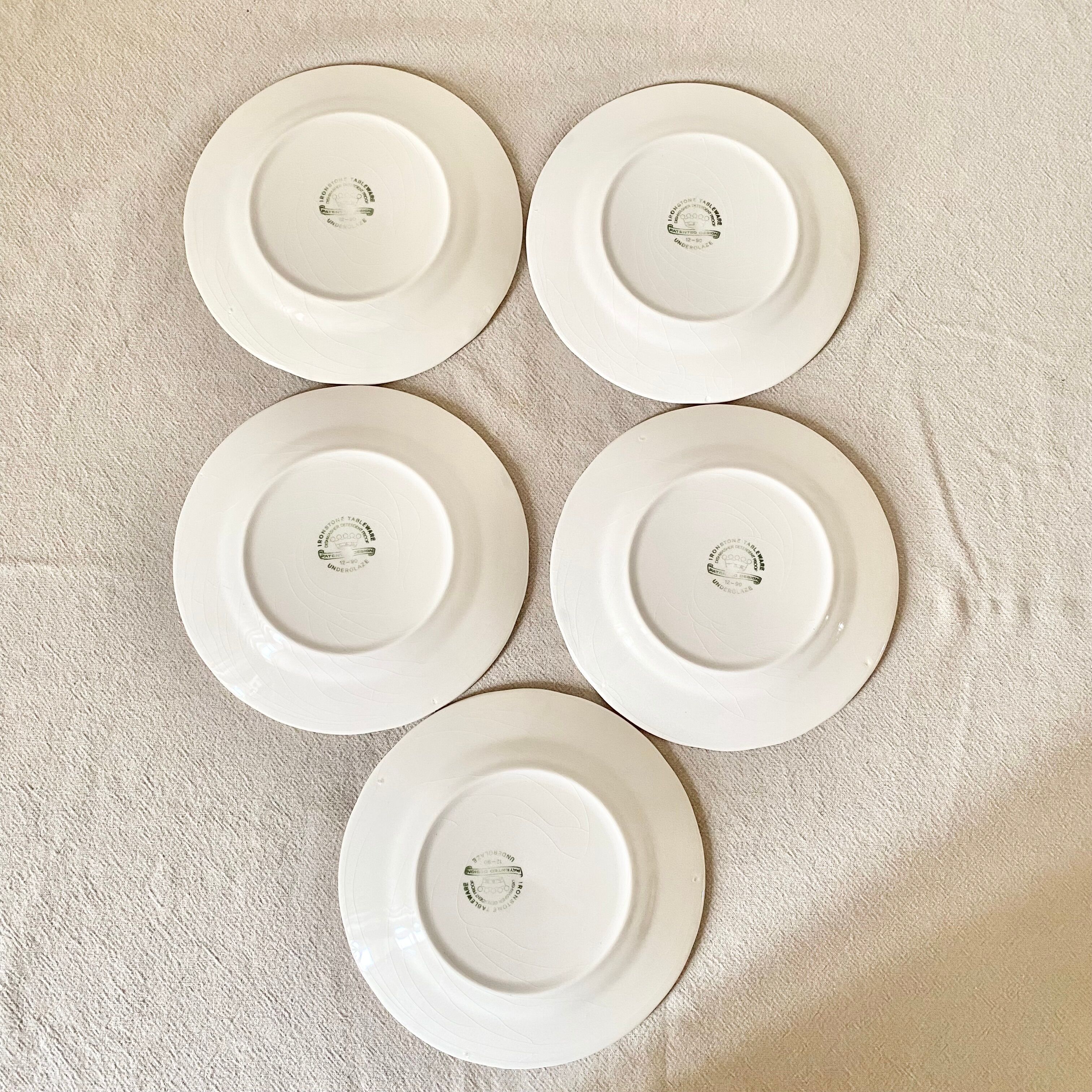 English dessert plate