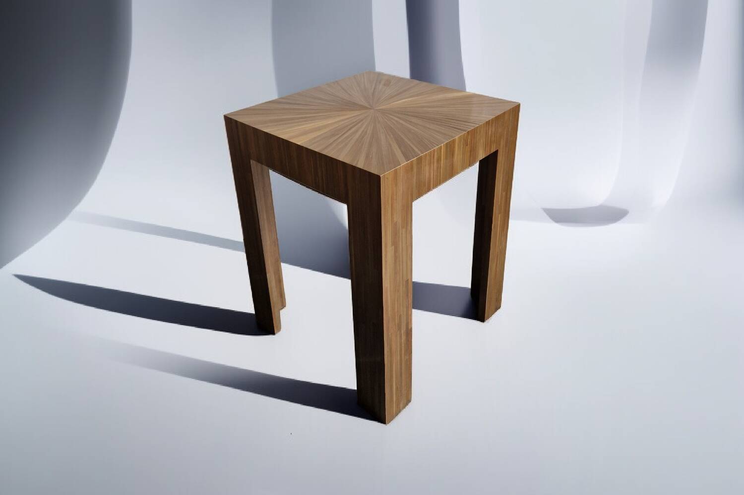 Wood marquetry table Benoît Cazes 2023 - Art Deco reissue JM Frank