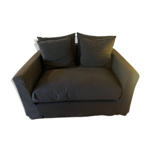 Canape 2 places MERCI - bleu encre