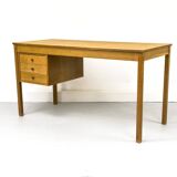 Oak Desk with Three Drawers from Domino Møbler, 1970s