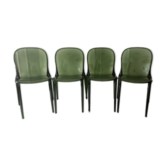 4 chaises Thalya, designer Patrick Jouin pour Kartell, 2008