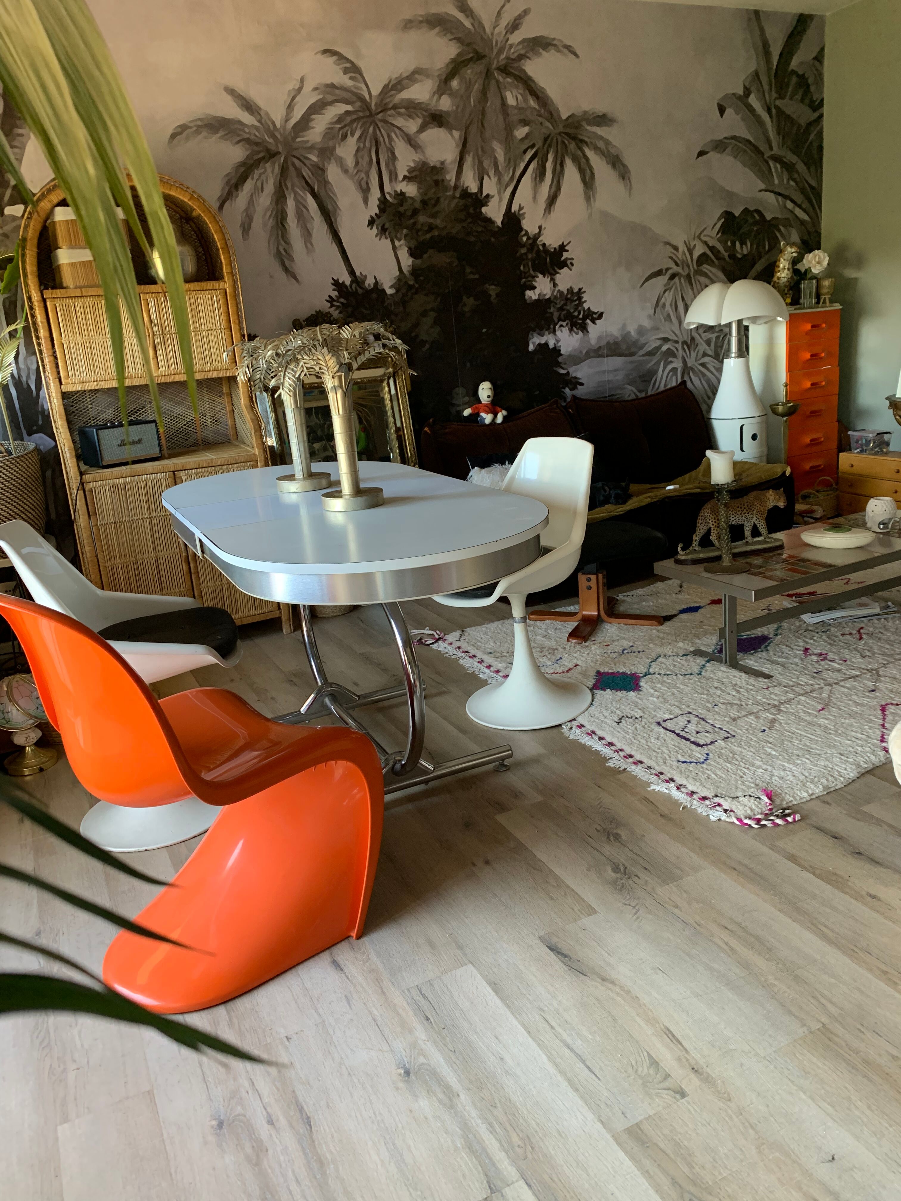 Formica table and chrome