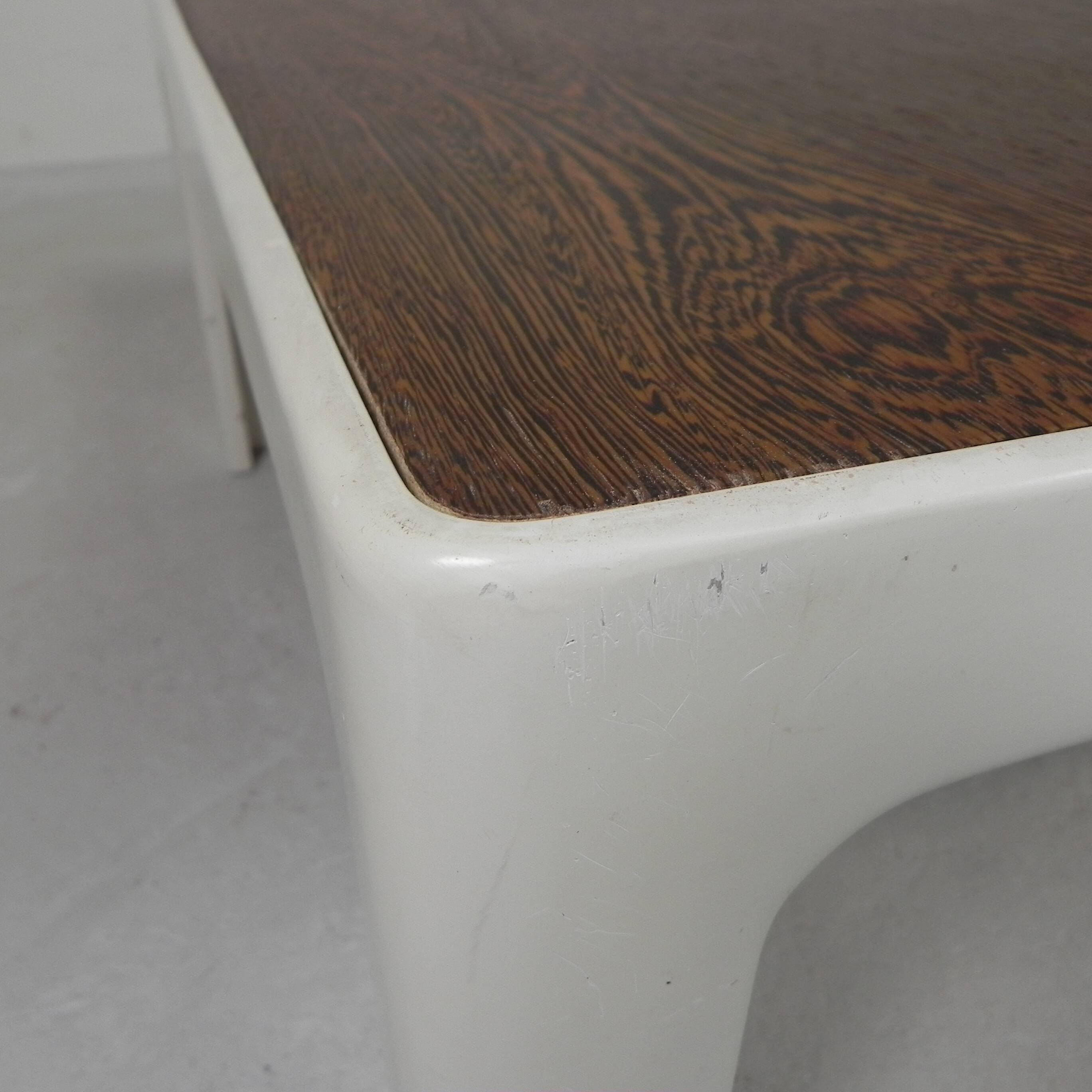 Coffee table with wenge wood top, 1960s