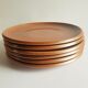 Set of 6 vintage Brenne Grès stoneware dinner plates from France