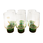 Set de 6 verres pied vert Luminarc