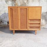Rattan cabinet cabinet