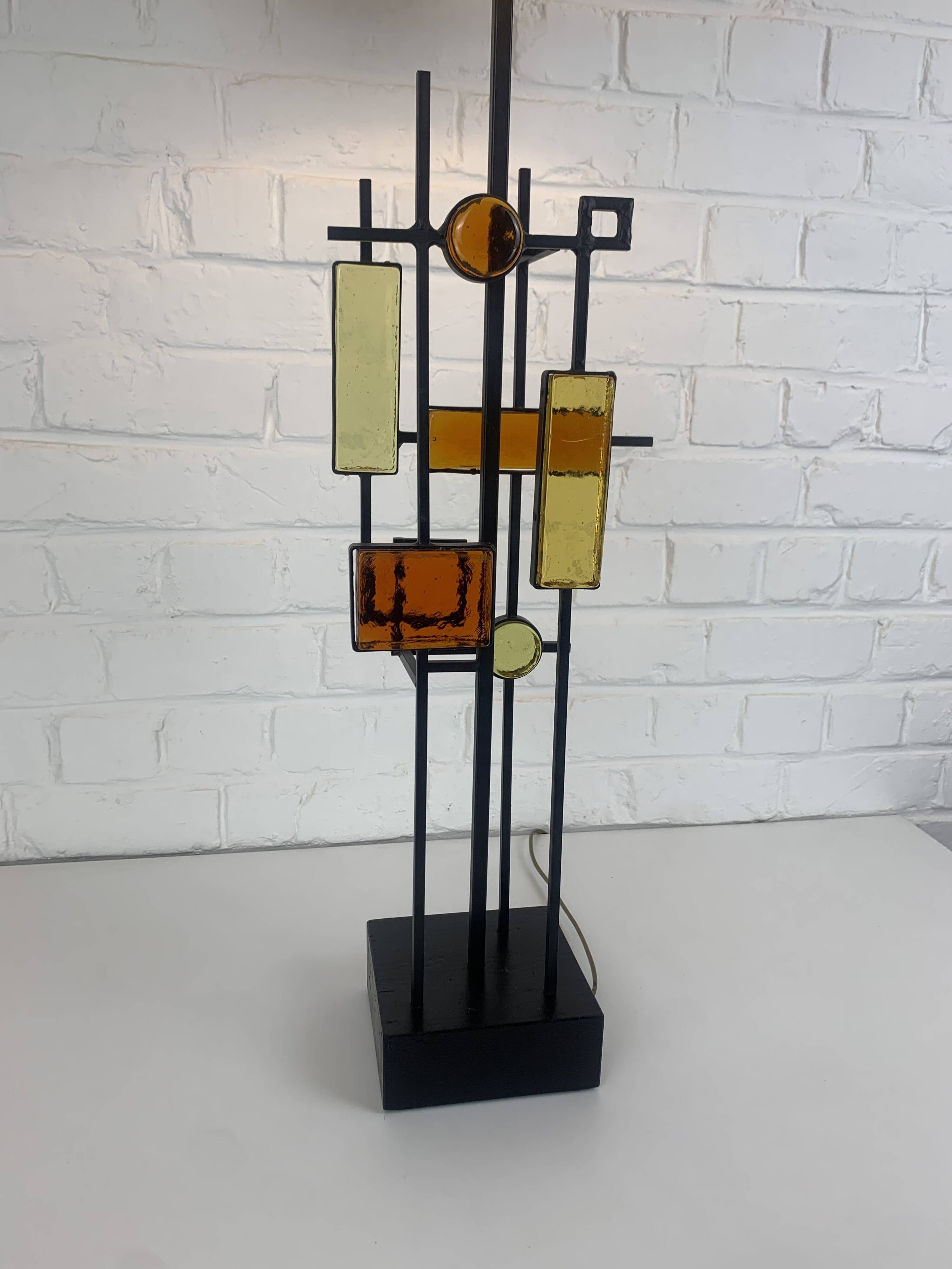 Modernist table lamp by Svend Aage Holm Sorensen, Denmark 1960s