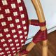 Rattan bistro chair and braiding