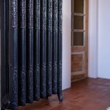Art Deco freestanding radiator in floral cast iron