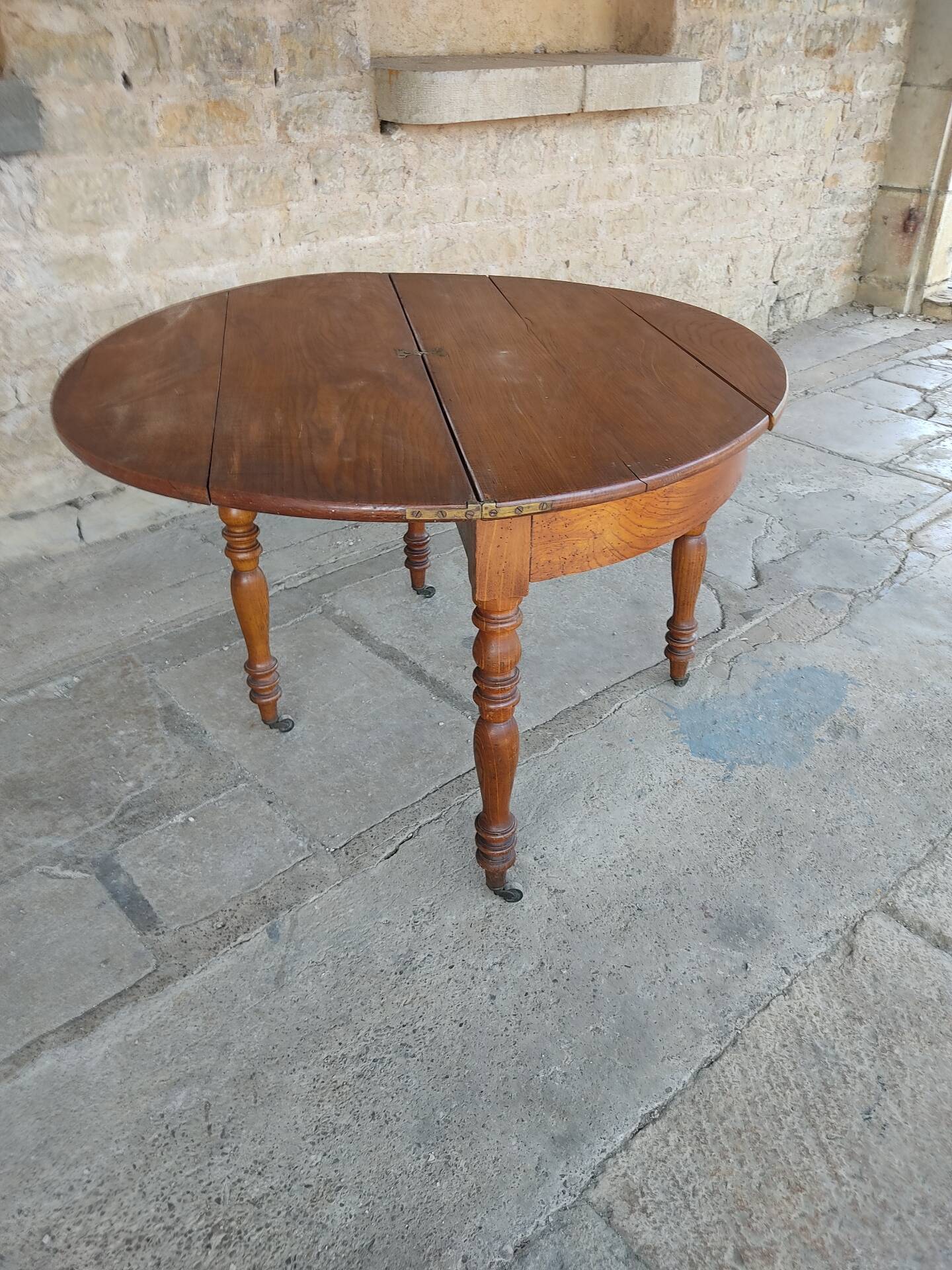 Demi-lune console table