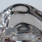 Duo of crystal candle holders
