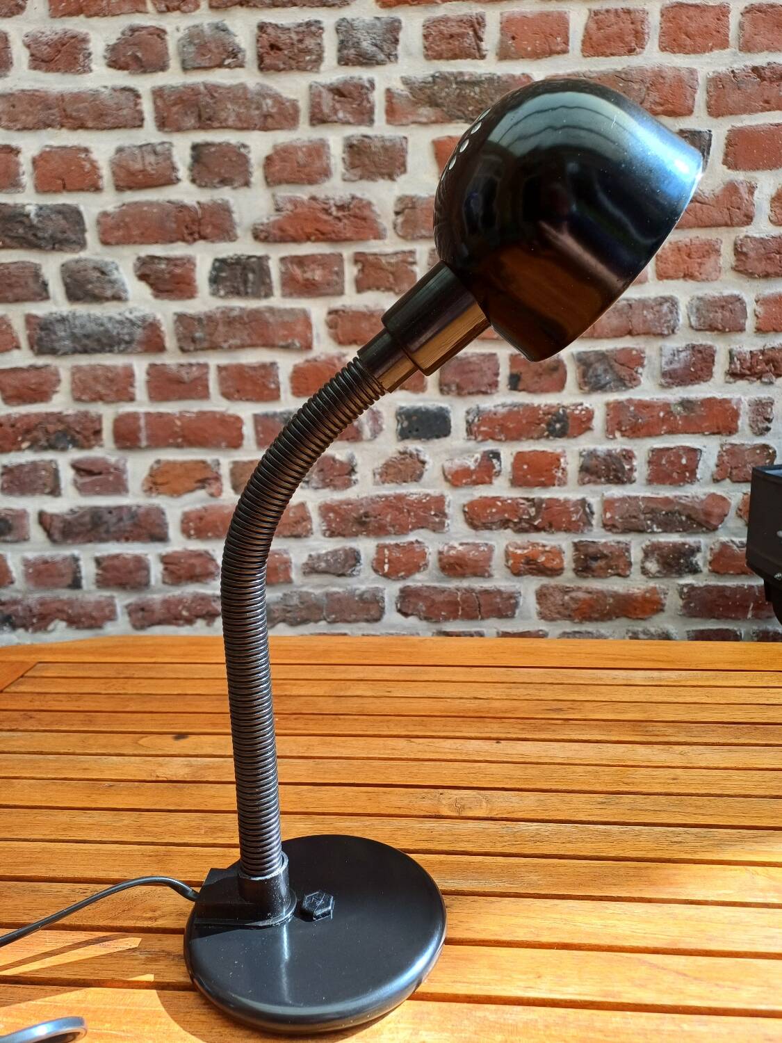 Black Aluminor desk lamp 80's