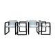 Set of 4 Ypsilon chairs by Just Meijer for Kembo, Holland, 1970s