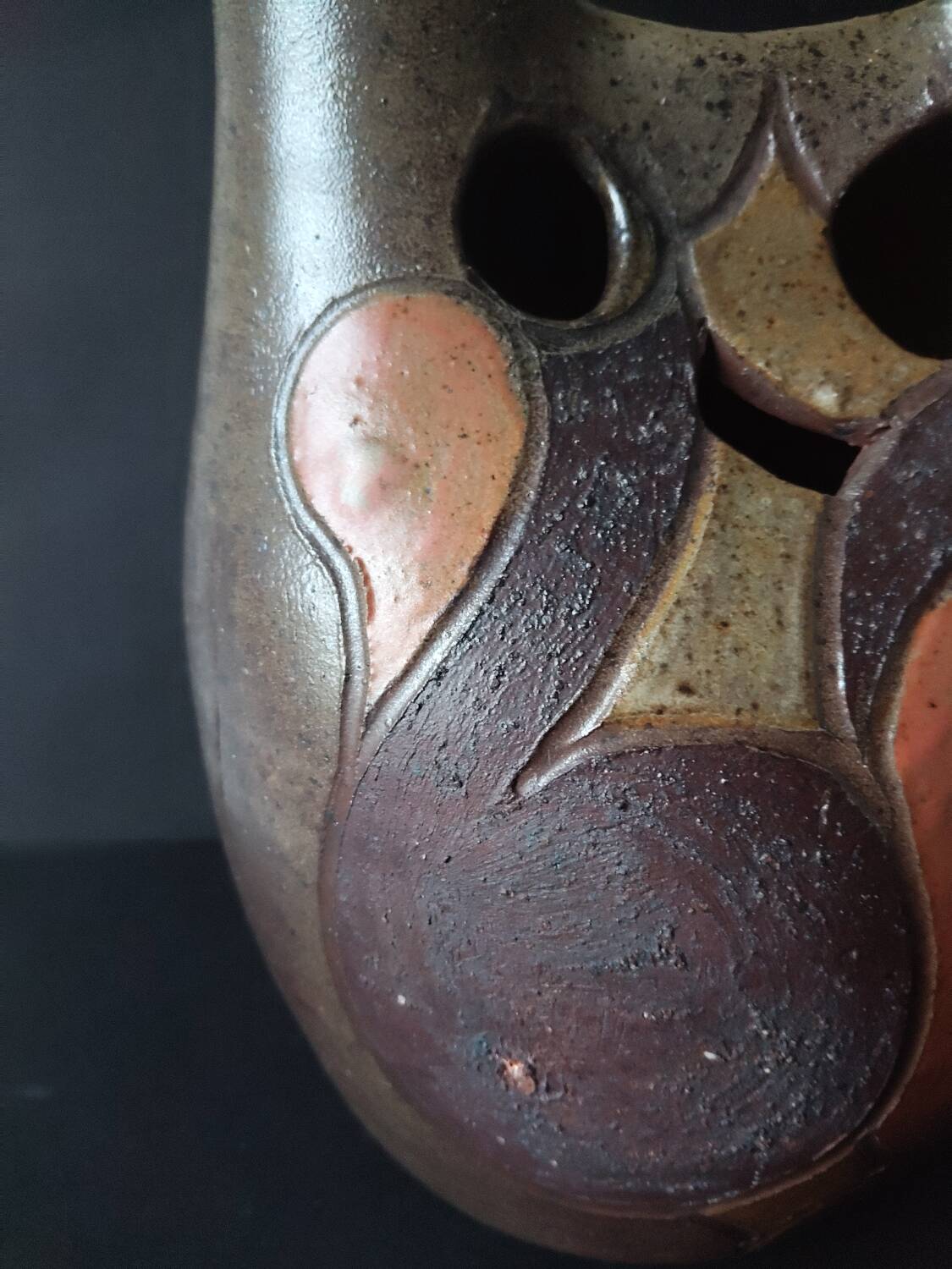 Vintage 1970s art ceramic owl – In the style of Georges Martin