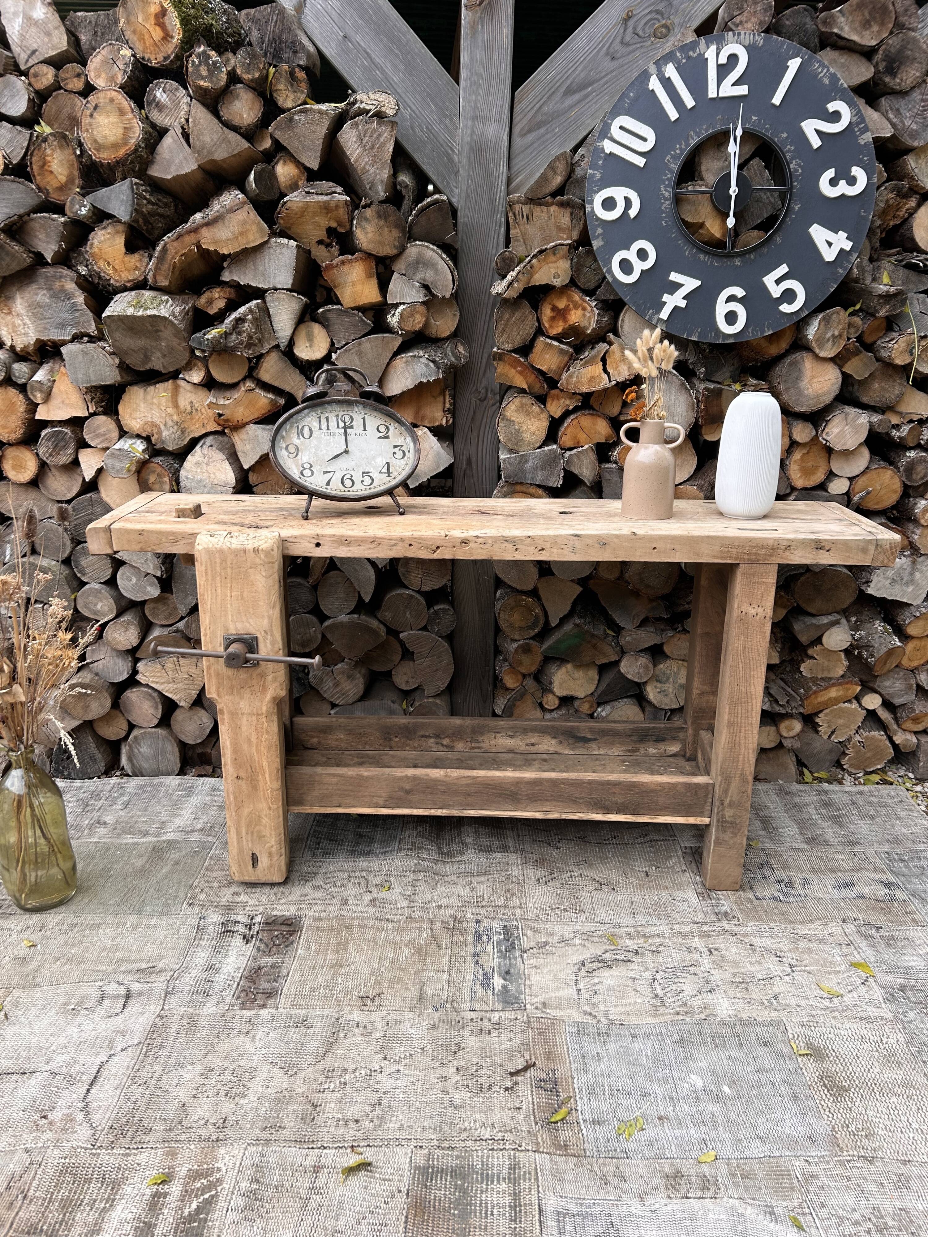 Renovated carpenter's workbench