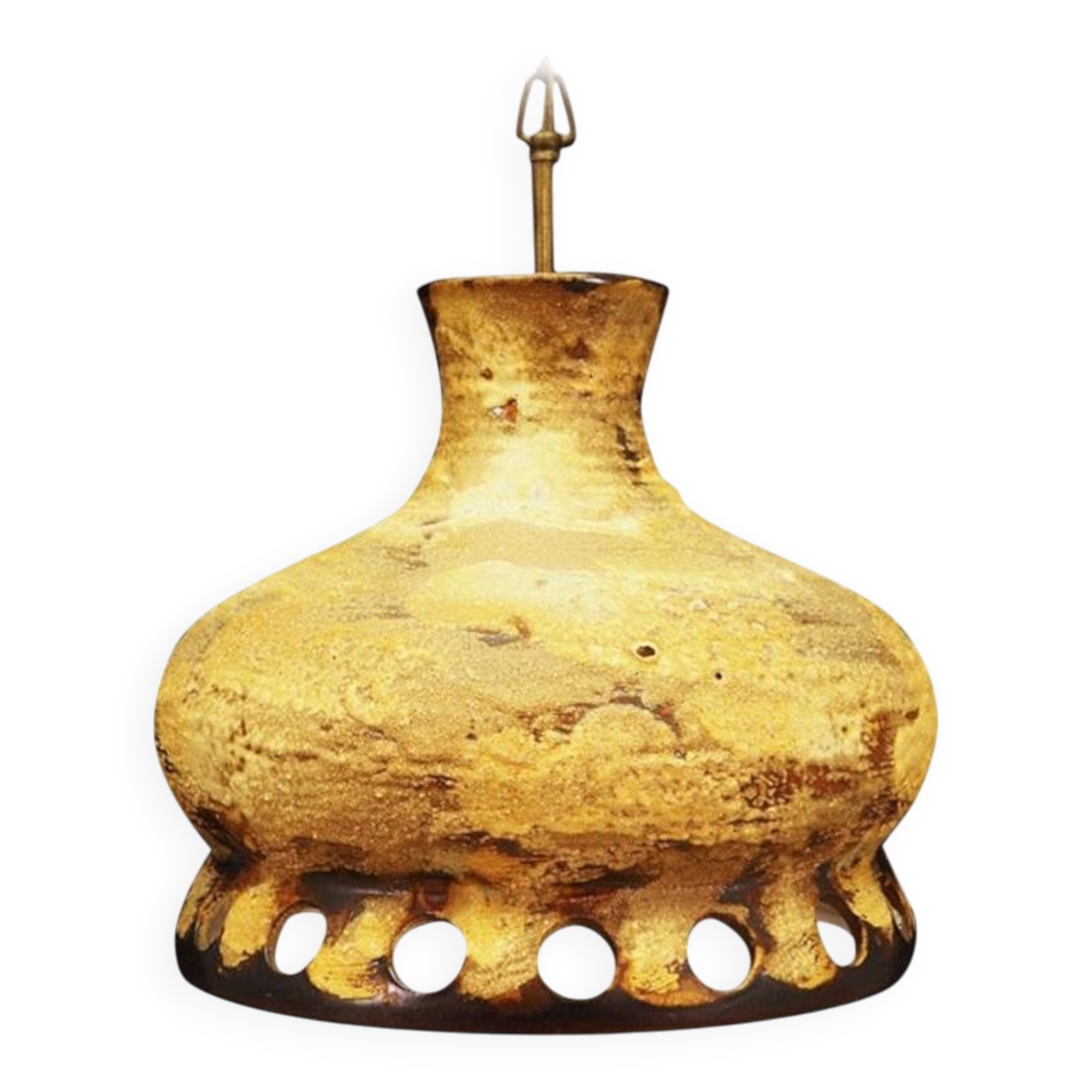 Ceramic chandelier, Danish design, 1960s, production: Denmark