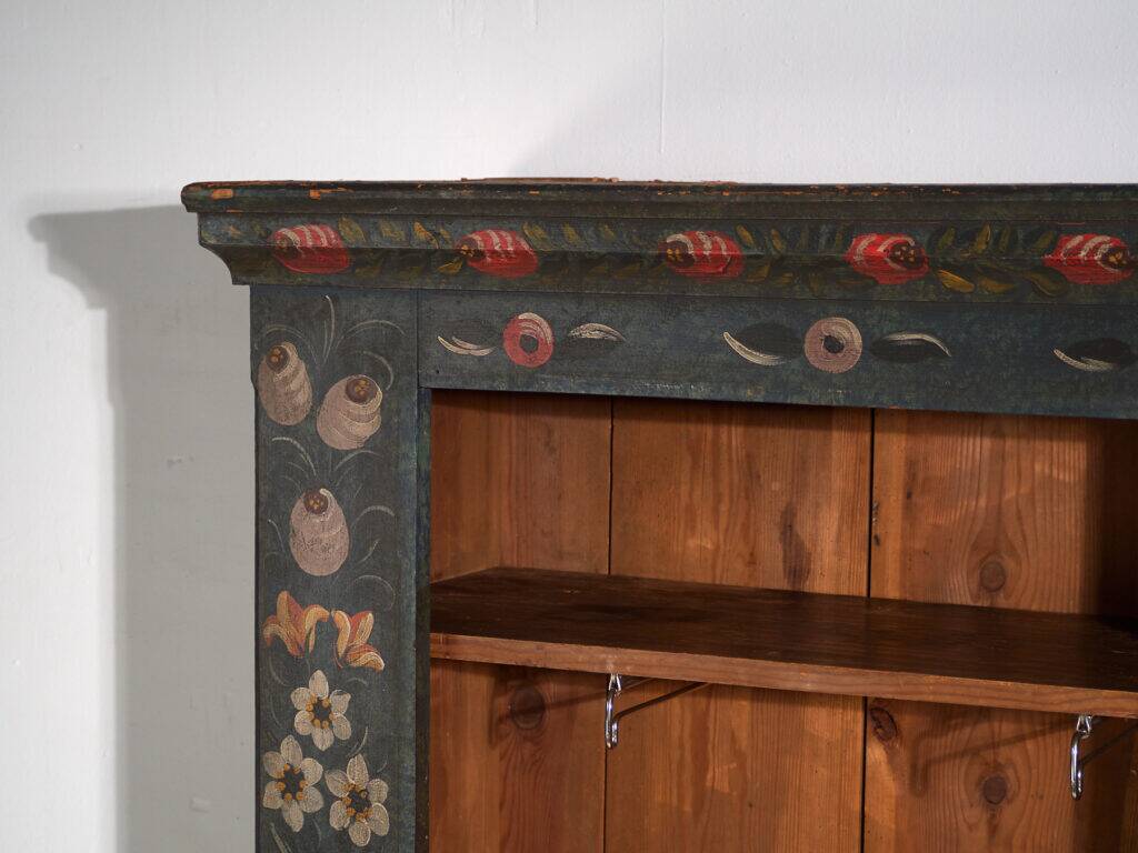 Antique painted pine wardrobe – Austro-Hungarian Empire, Year 1835