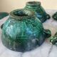 Ceramic set of cups and plates Tamegroute Morocco