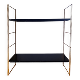 Gold metal string shelf, 1960.