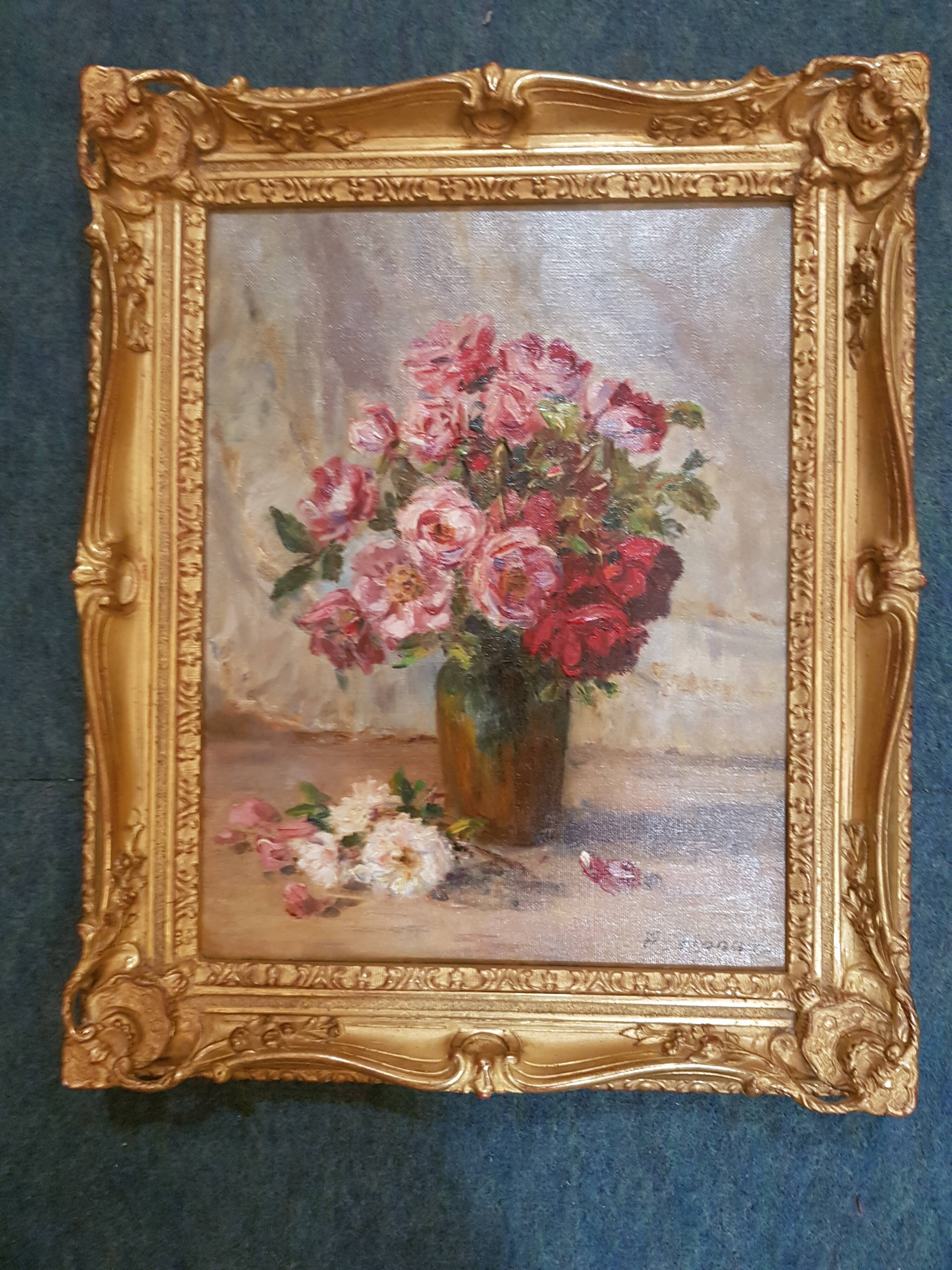 Painting Still Life with Roses