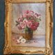 Tableau nature morte aux roses