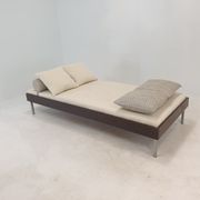 Wengé Daybed with Dedar Cushions and Bolster, 1970s