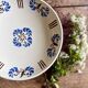 Compote dish or antique footed plate in ironstone - Laval -