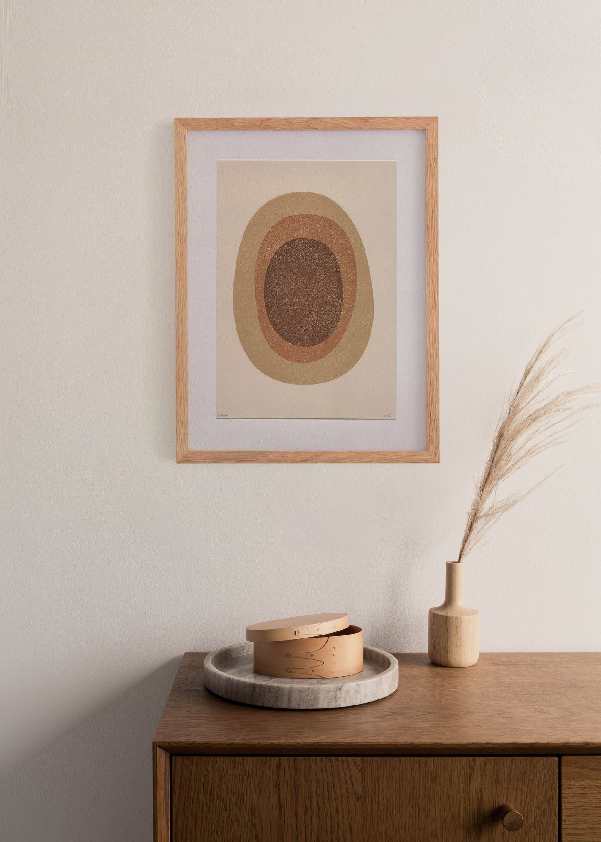 Abstract painting 30x40cm - painting B 248 signed Eawy