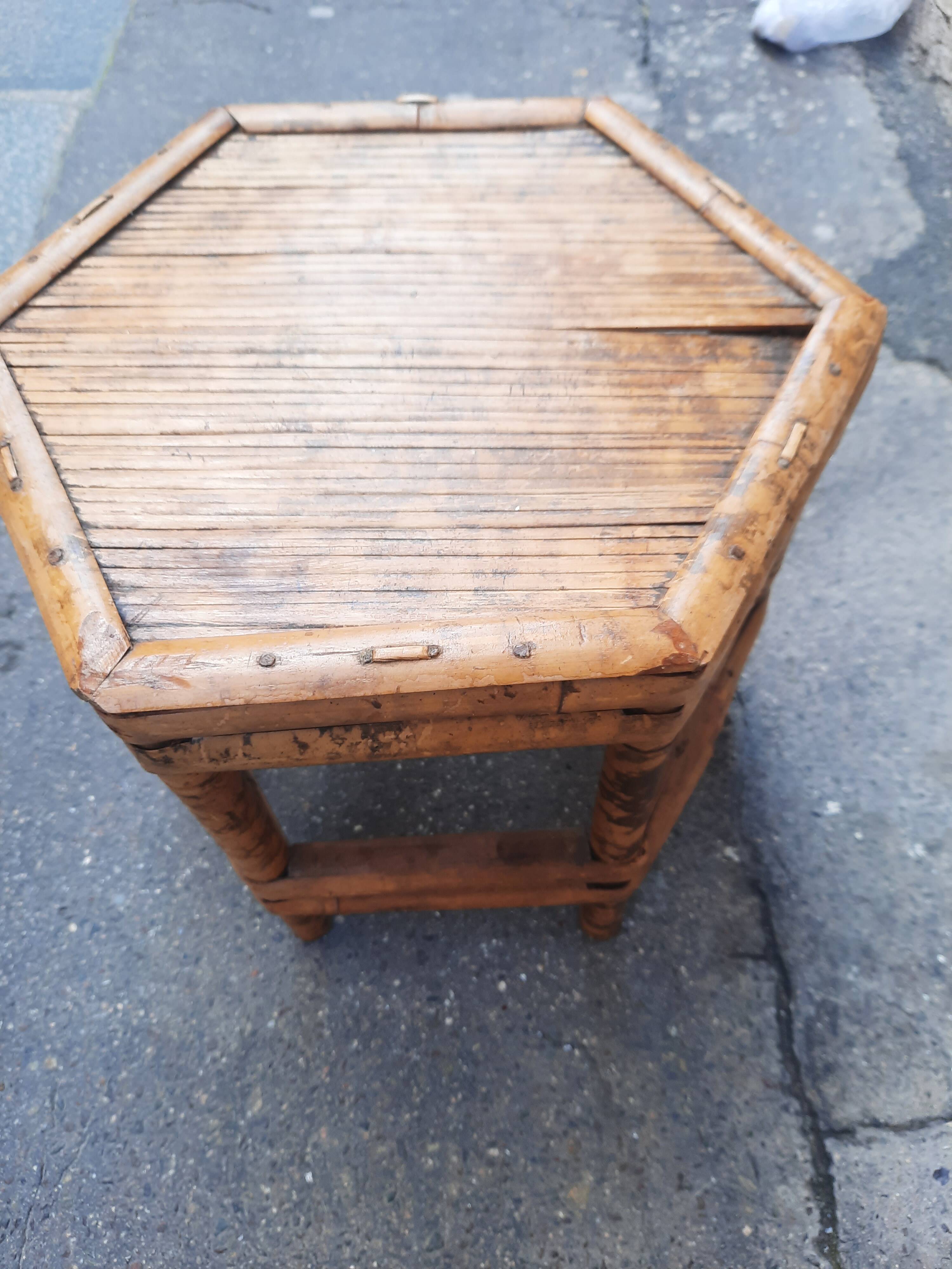 Small bamboo table