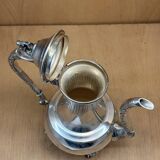 Silver metal teapot