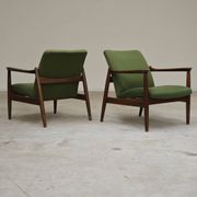 Paire de fauteuils vert GMF 64 par
Edmund Homa, Pologne 1960