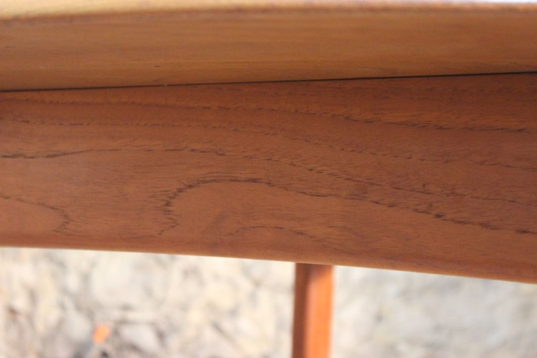 Scandinavian vintage teak dining table with 2 extension cords hidden by Svend Aage Madsen for Knudsen - Son, Denmark