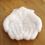 Pink opaline hand bowl