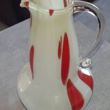 Flora vase by Frantisek Koudelka, beige-red, 1970
