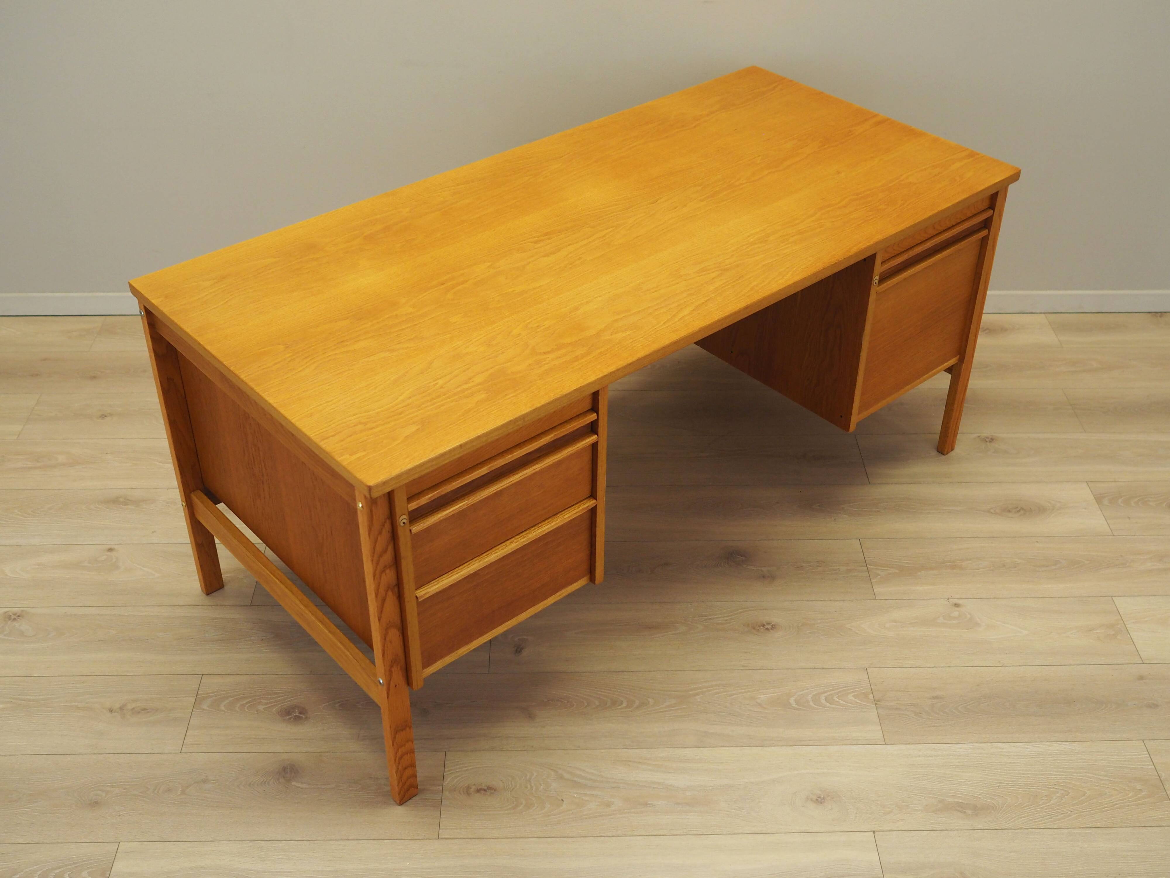 Ash desk, Norwegian design, 1970s, production: Norway