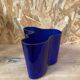 Cobalt blue Savoy vase by Alvar Aalto, numbered and signed 1989