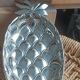 Vide poche en métal argenté forme ananas