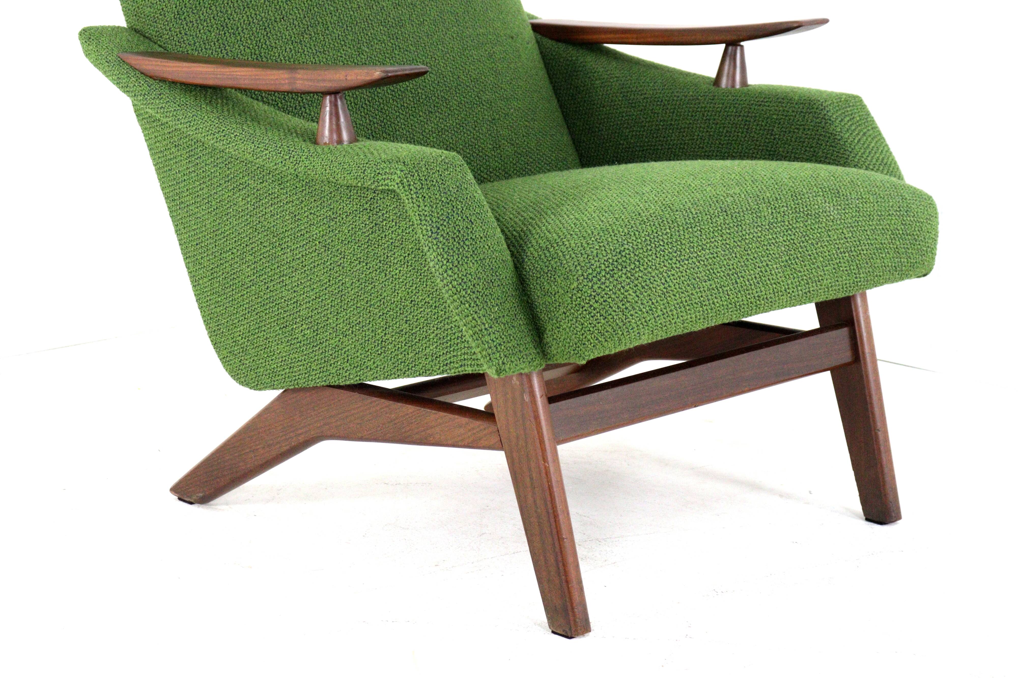 mid century teak Armchair 'Breda' | - fully restored + new upholstery
